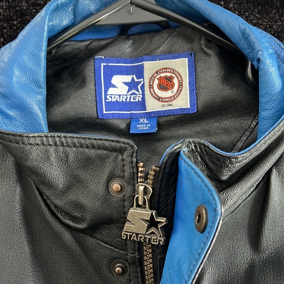 COPY - Original STARTER  MENS LEATHER JACKET - Picture 3 of 3